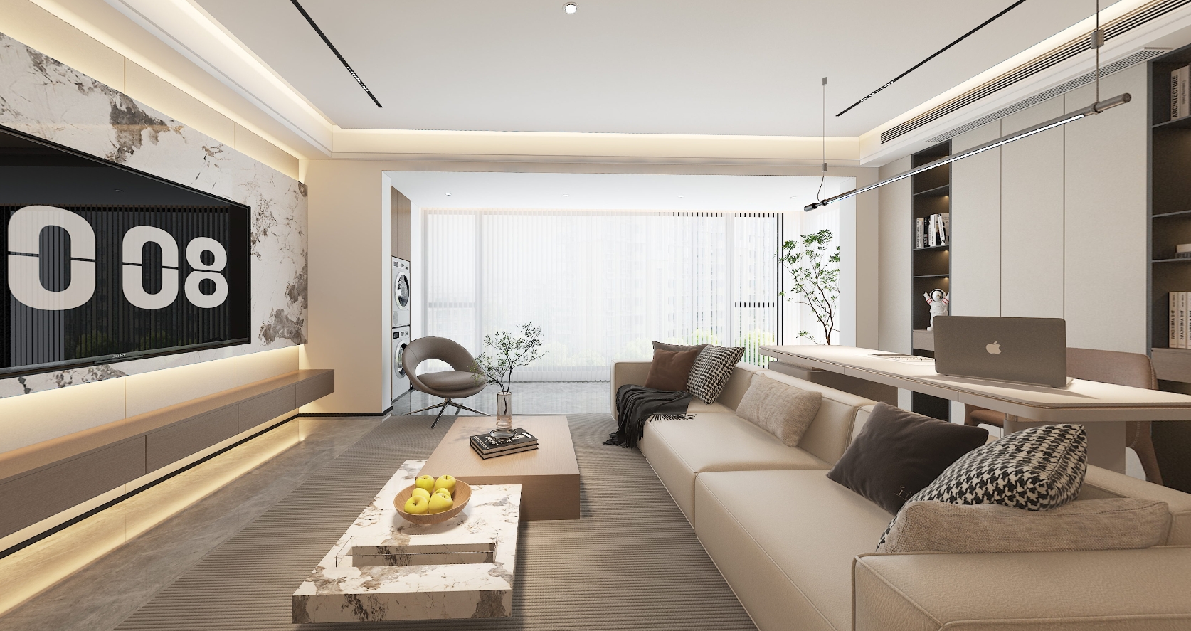 联发·悦都荟130m² 现代简约风